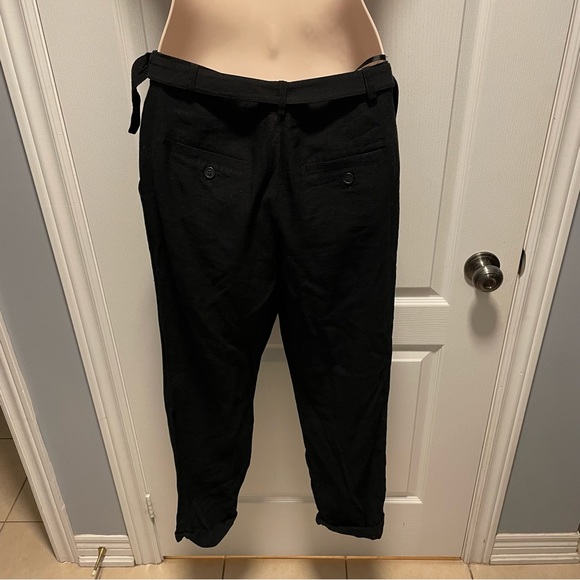 🌸3 for $20 TOPSHOP Black Linen Pants Size M - Picture 5 of 15